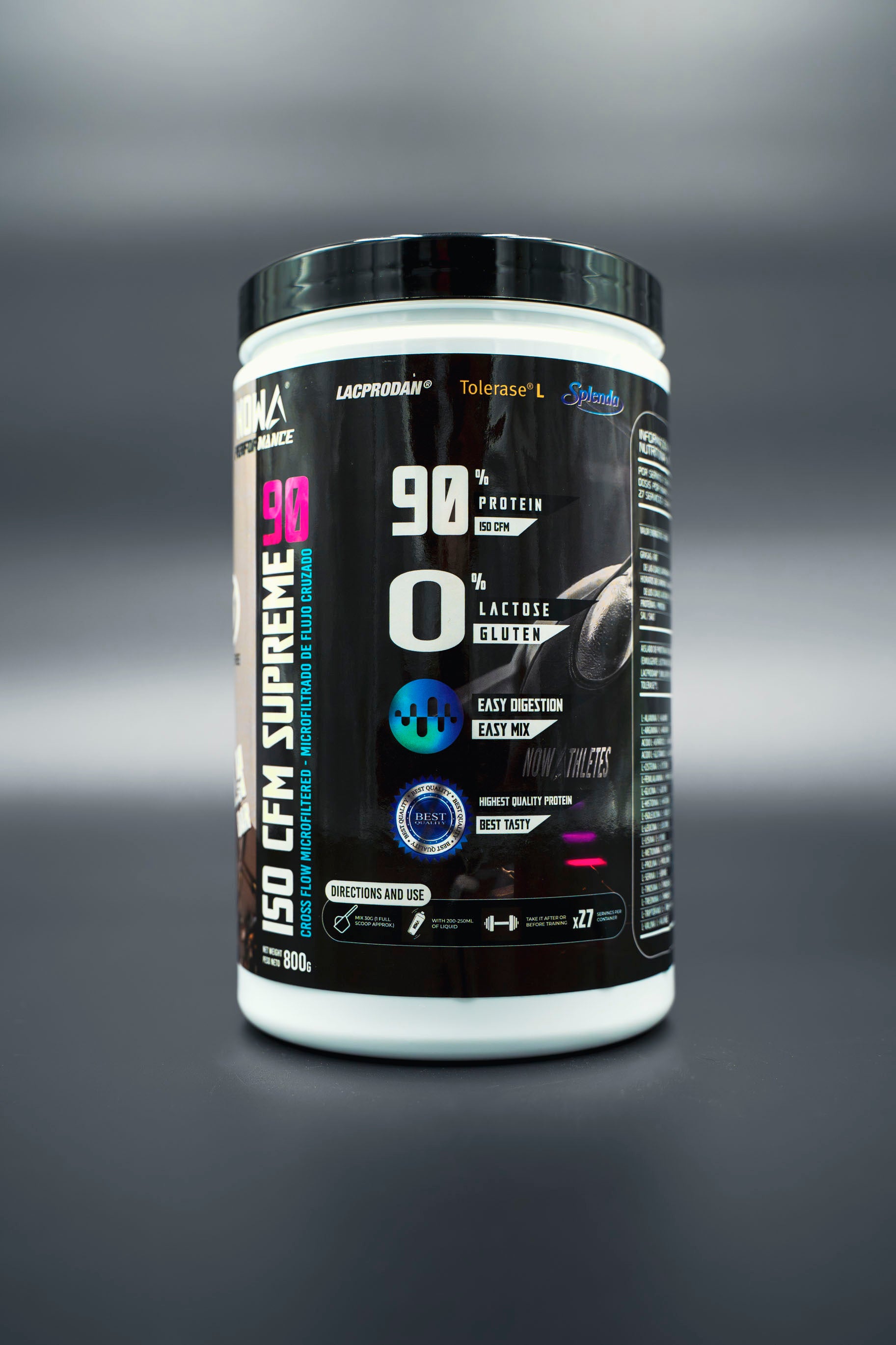 Protein 90% CFM ISO SUPREME - BCAAs / Glutamine / Low Fat / Low Sugar 800g - Chocolate 