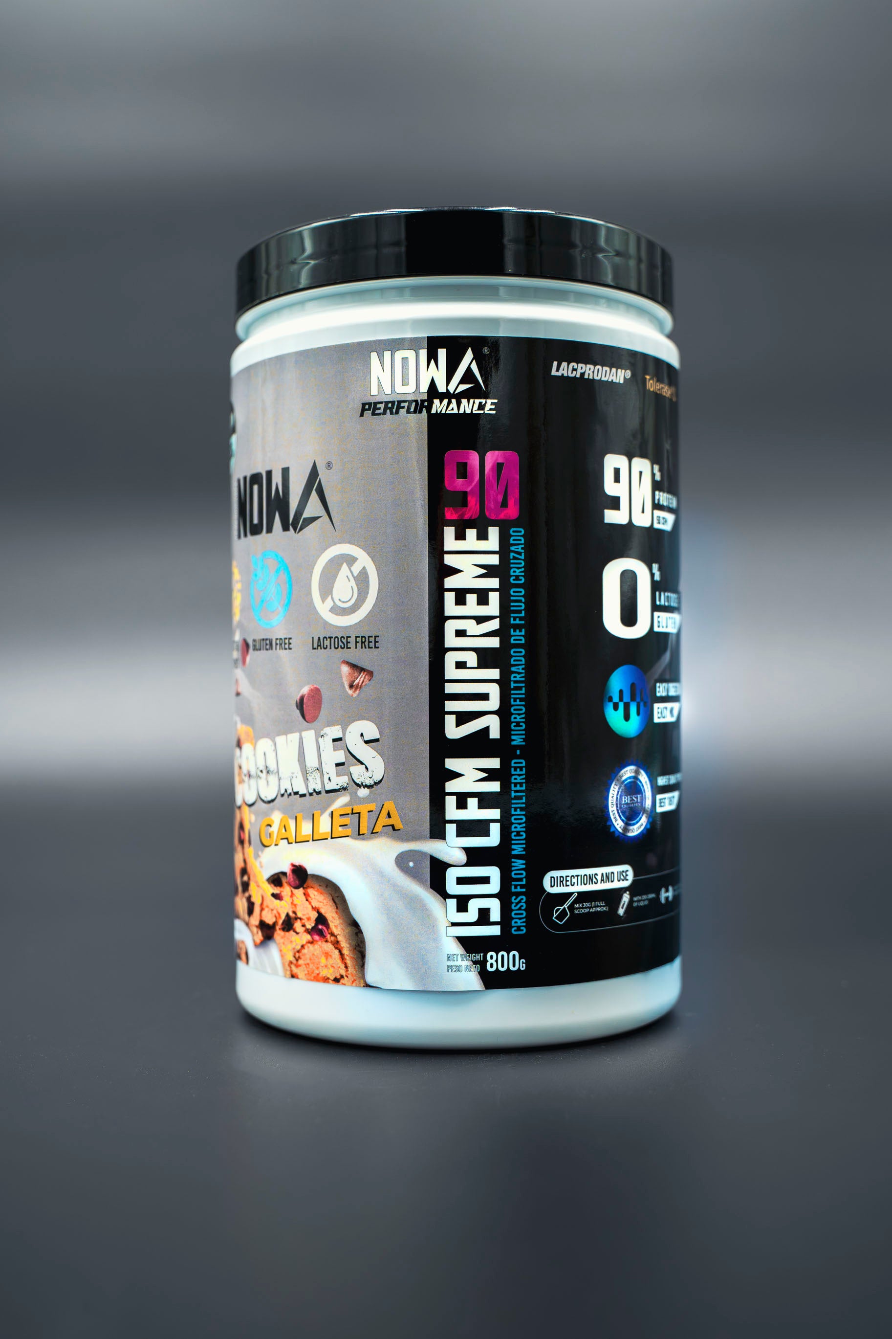 Protein 90% CFM ISO SUPREME - BCAAs / Glutamine / Low Fat / Low Sugar 800g - Galleta