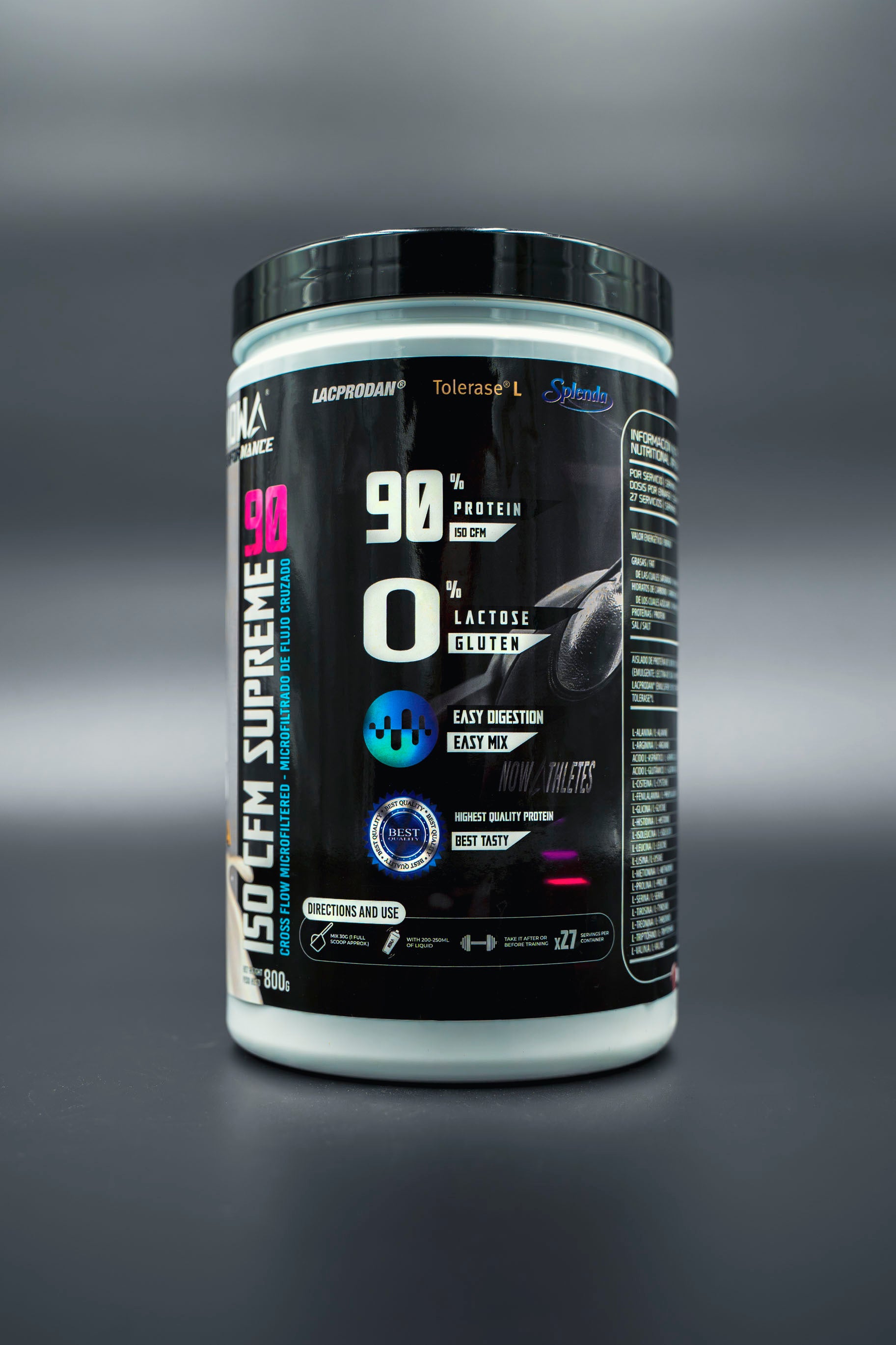 Protein 90% CFM ISO SUPREME - BCAAs / Glutamine / Low Fat / Low Sugar 800g - Galleta