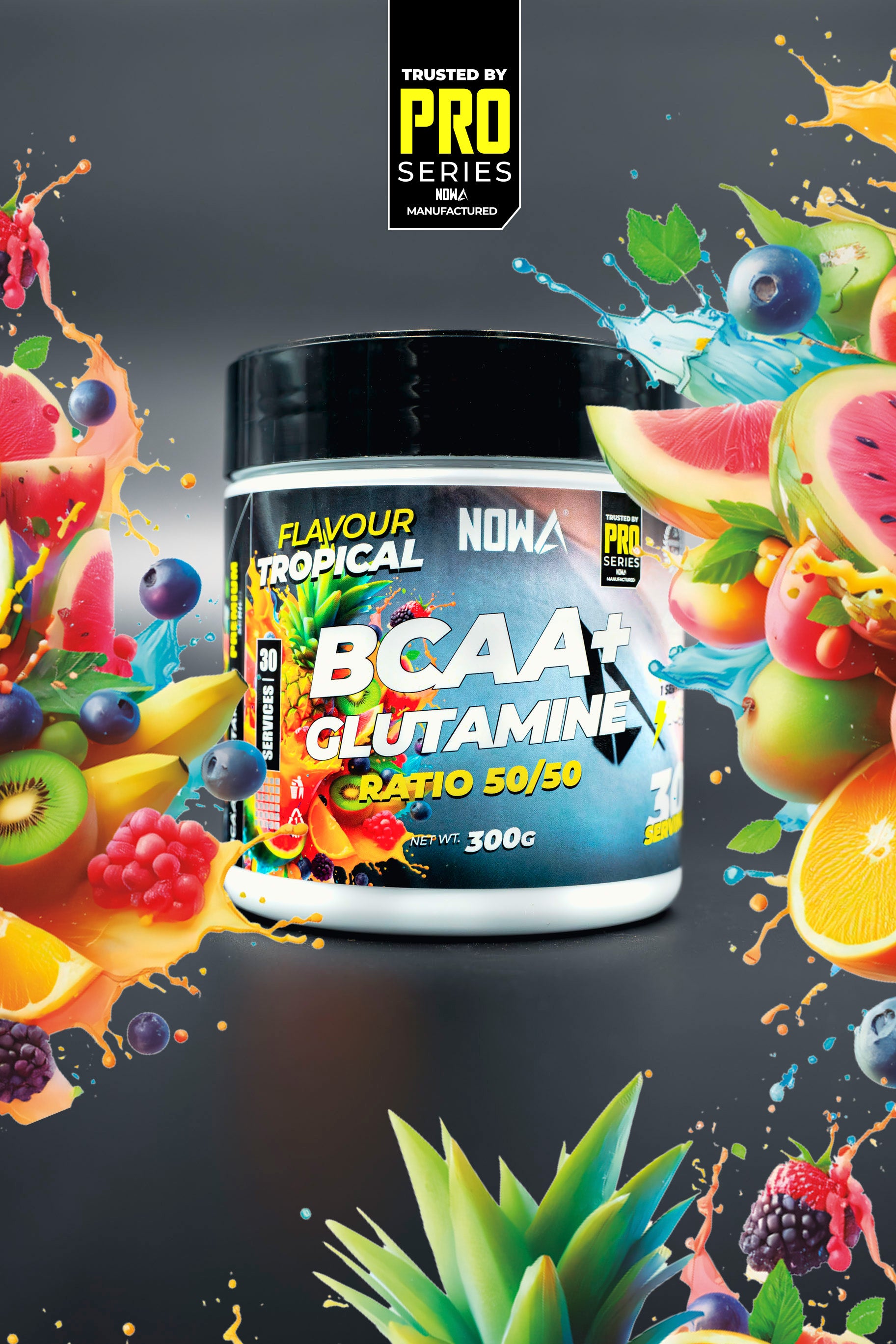 Aminoácidos BCAAs + Glutamina 300g - Tropical