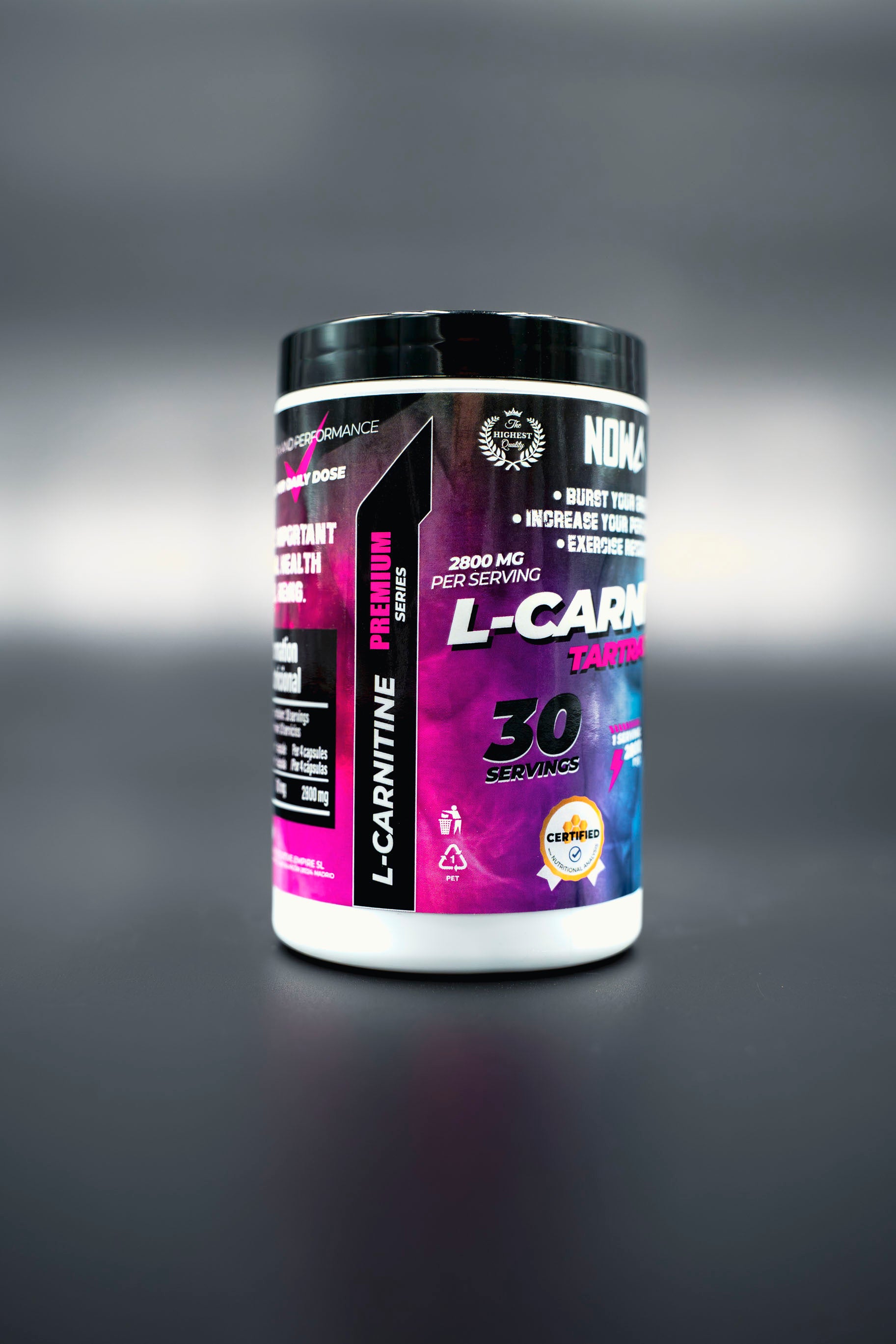 L-Carnitina PRO Tartrate - 120 Capsulas