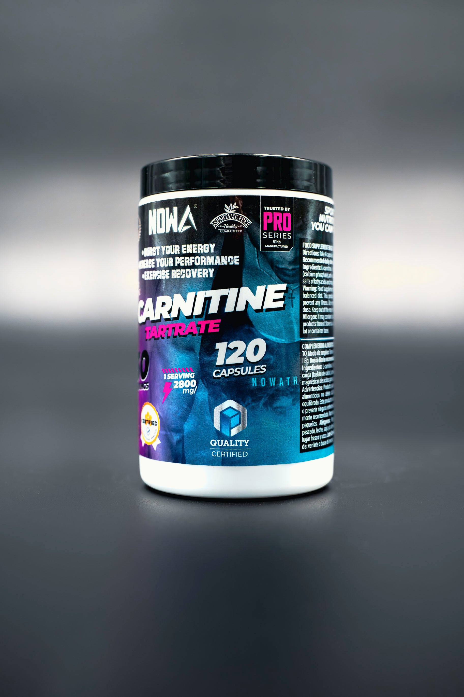 L-Carnitine PRO Tartrate - 120 Capsules