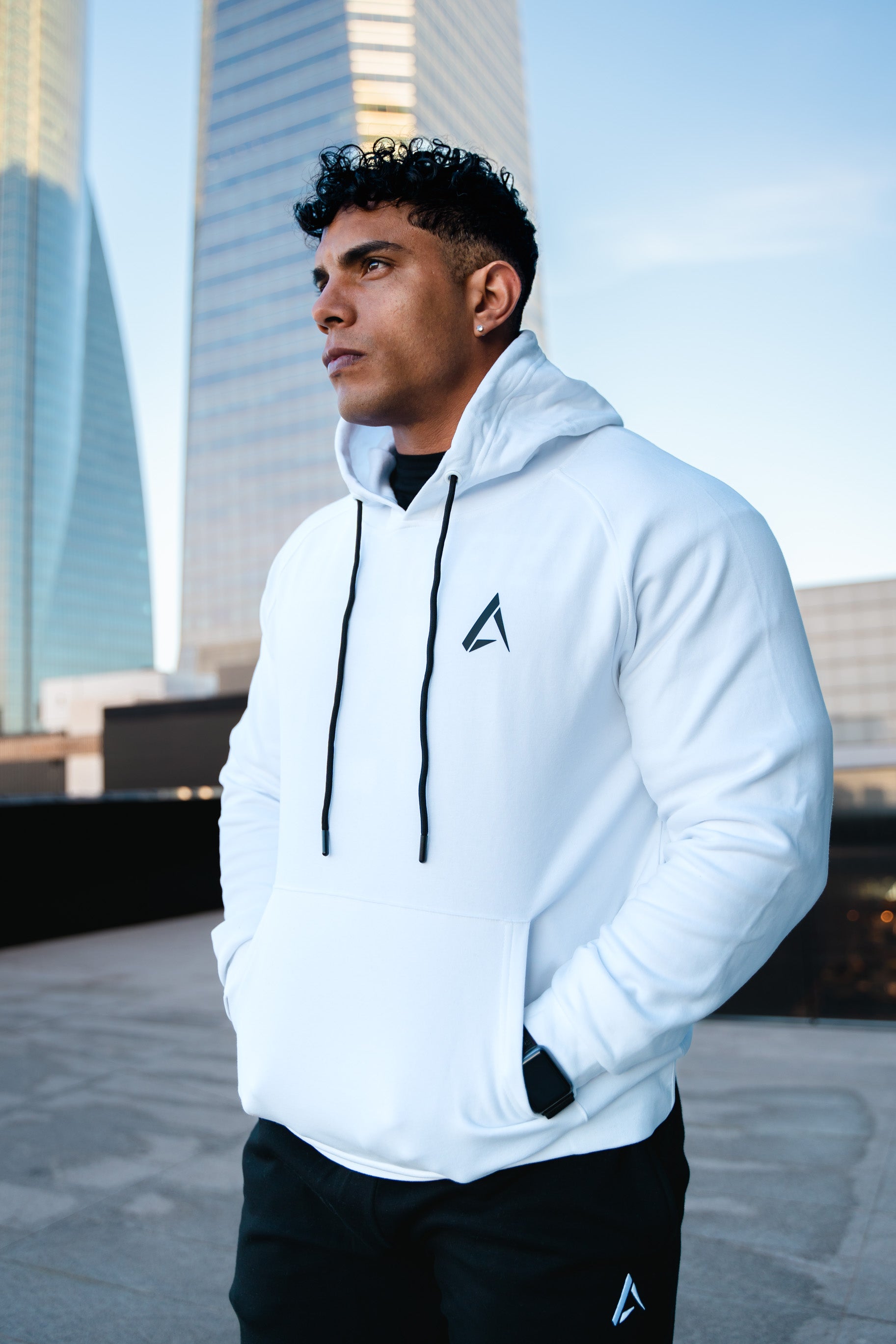 Phantom Legacy Hoodie Fitted - White Ice 