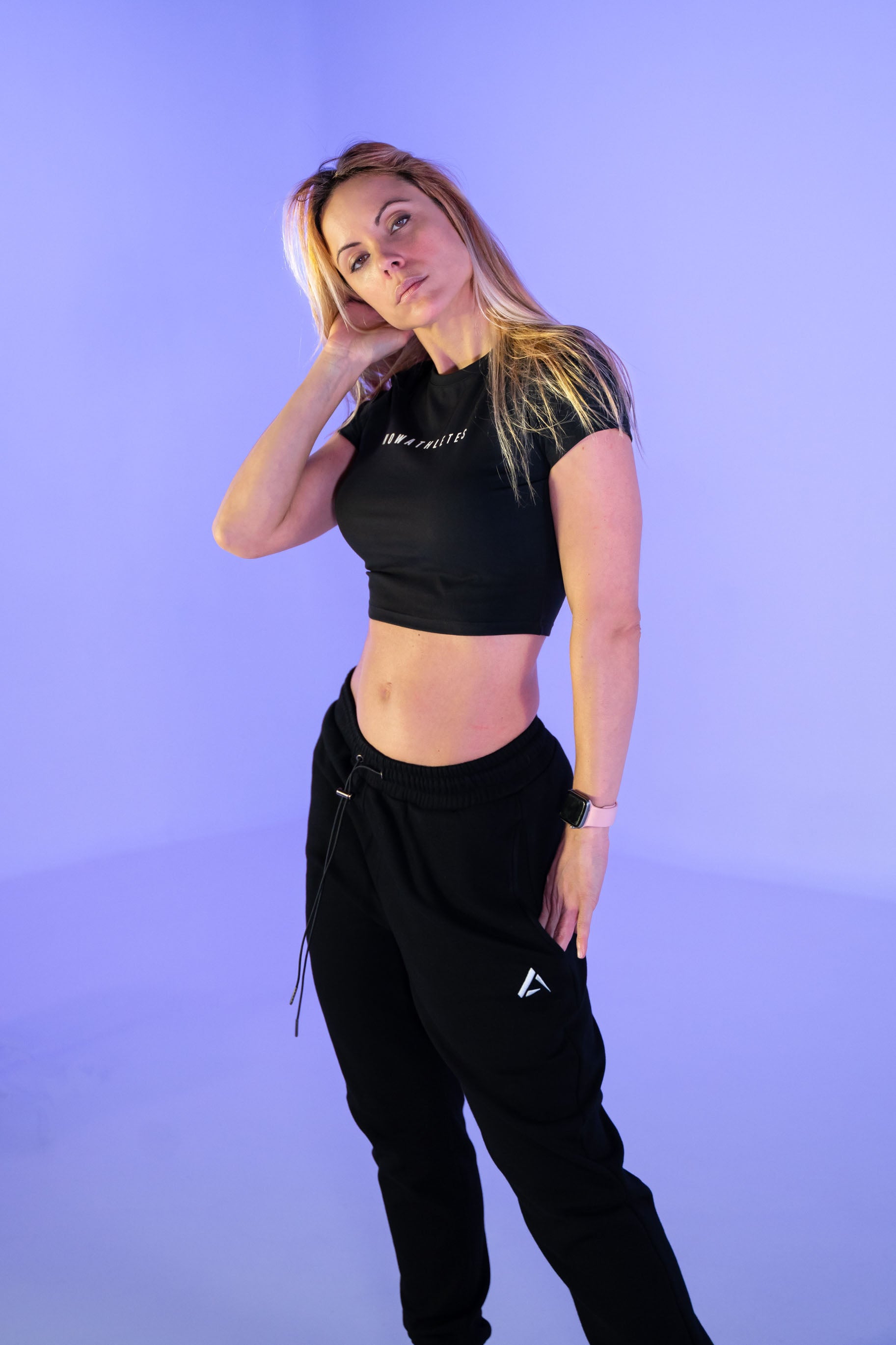 Soft Fit Crop Top - Black