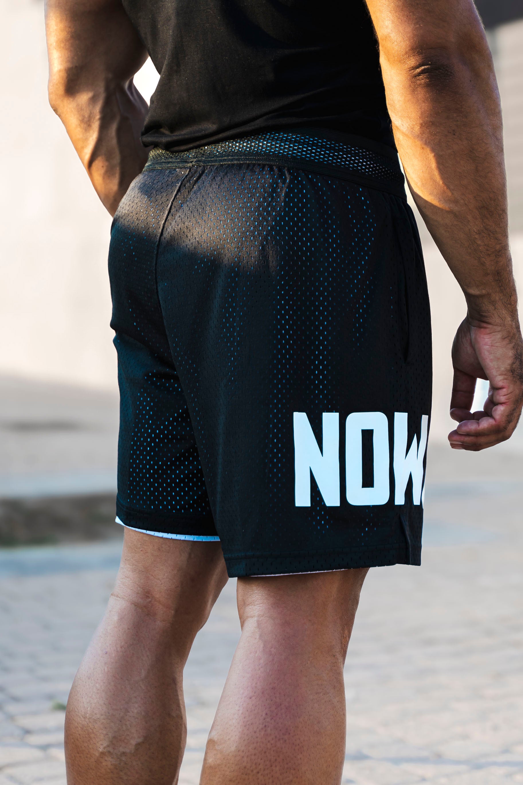 Wolf Reversible shorts 2in1 - Black/White