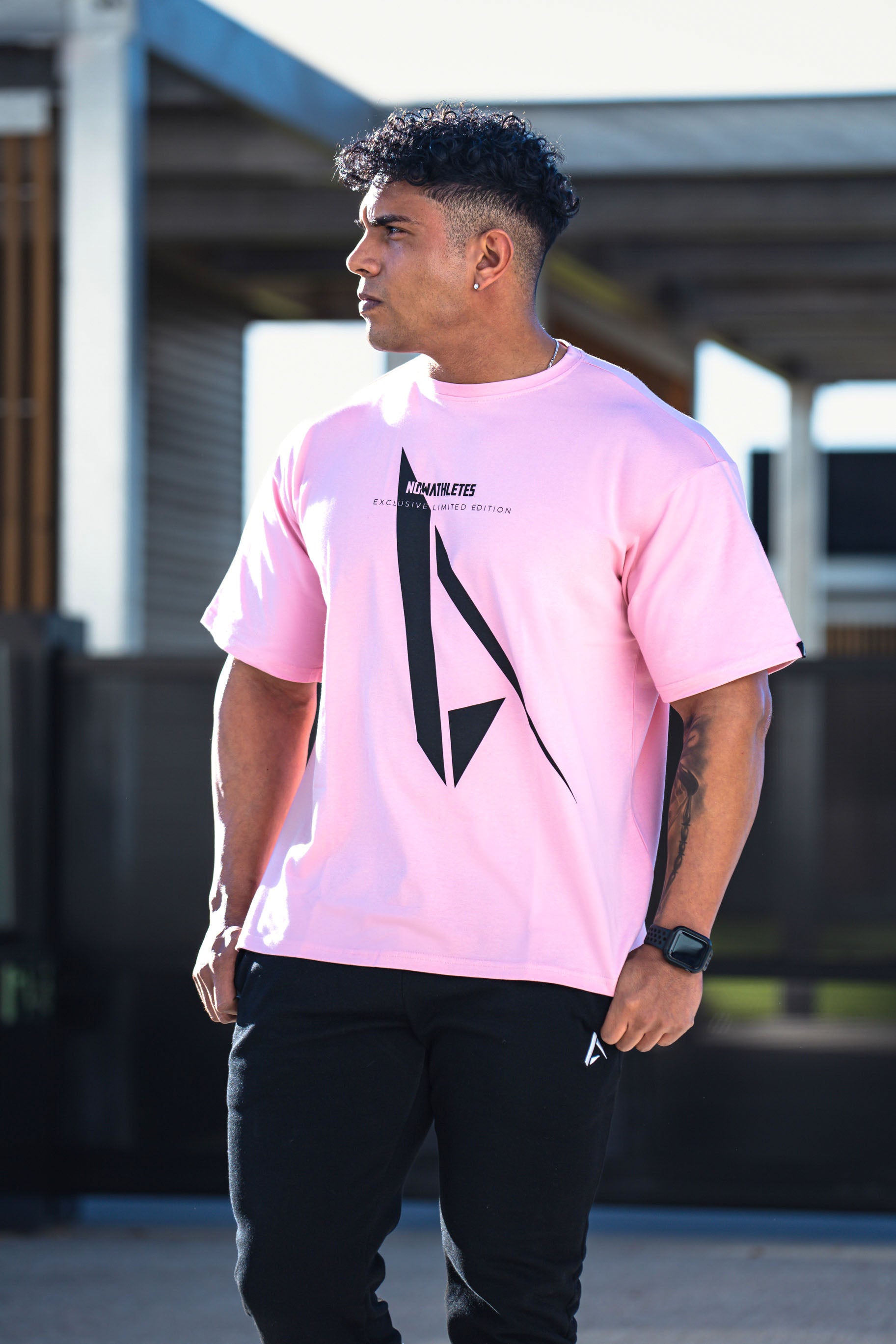 California Oversized T-shirt - Deep Pink