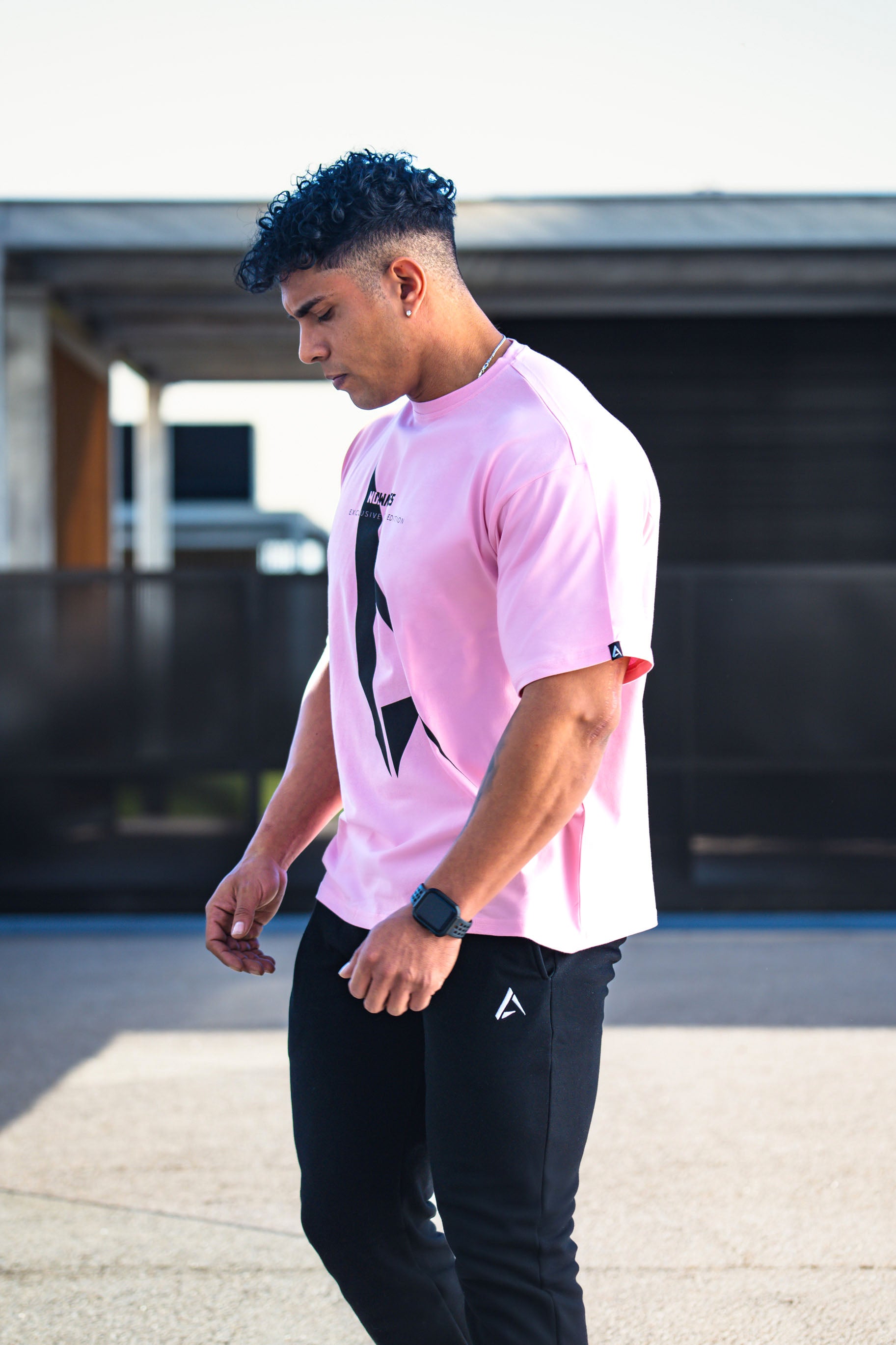 California Oversized T-shirt - Deep Pink