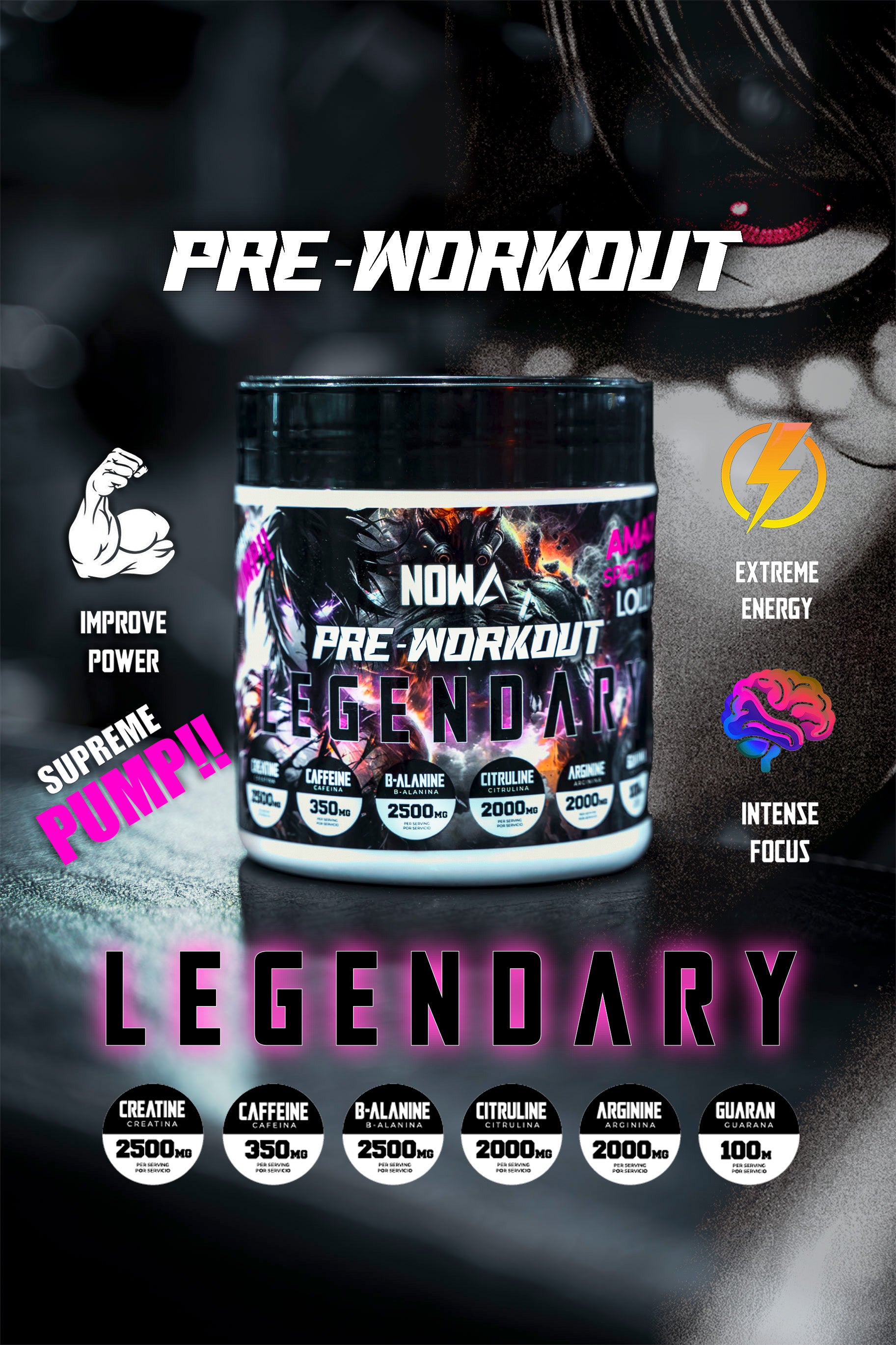 Pre Workout LEGENDARY Lollipop - 300g 