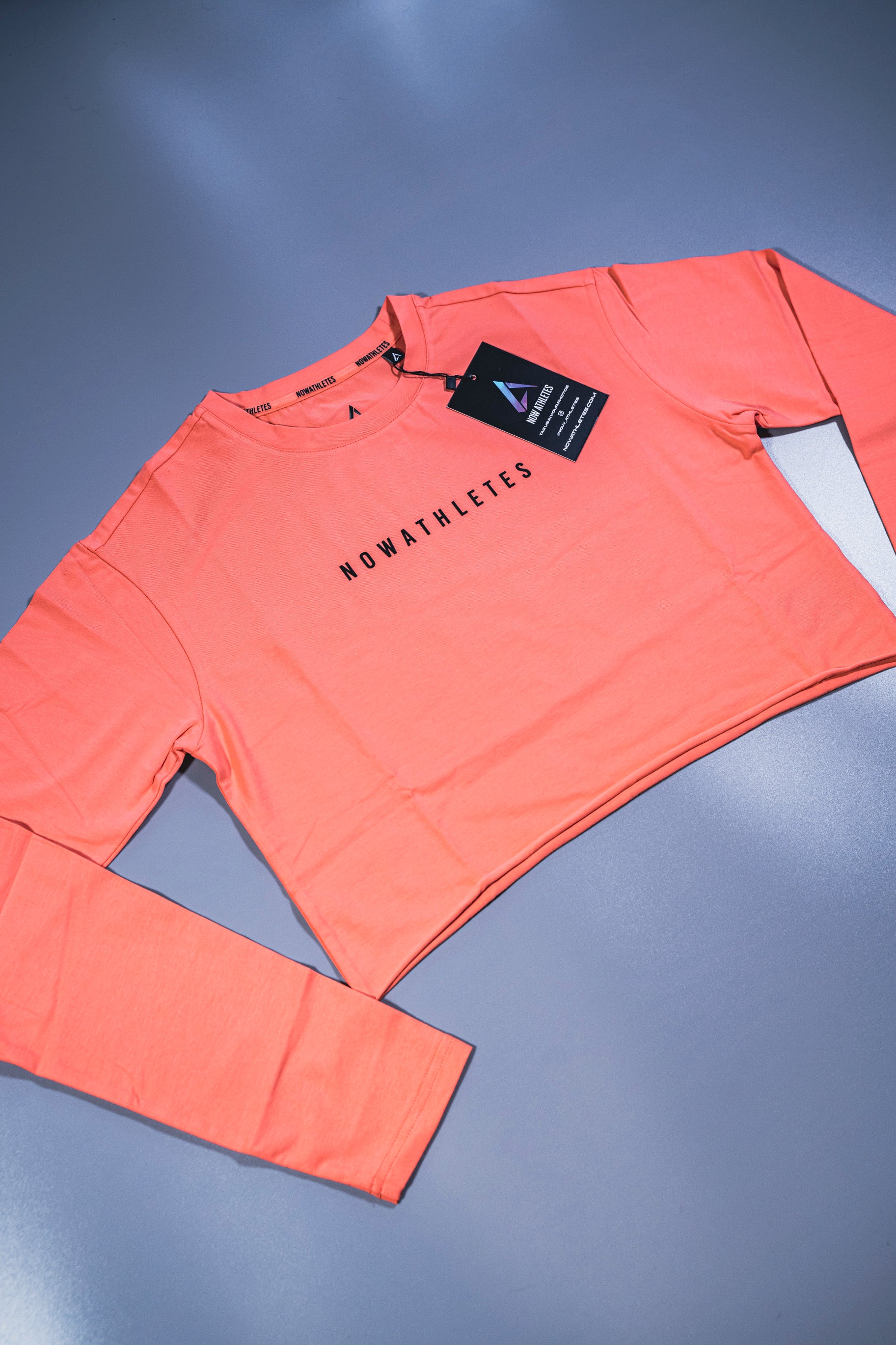 Breeze Crop Top LS - Peach