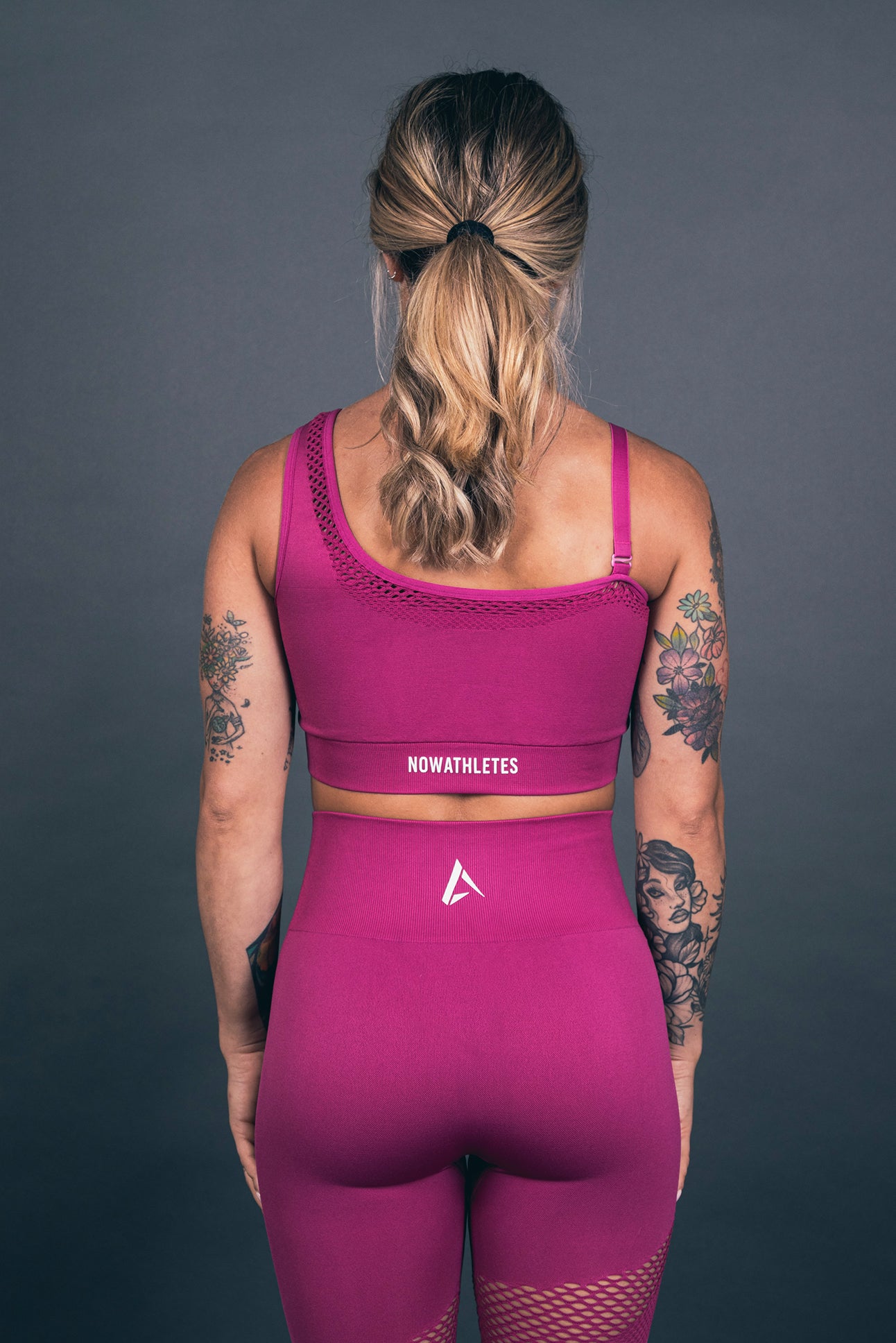 Wave Compression Sport Bra - Pink